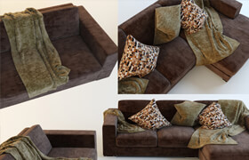 Sofa with cushions