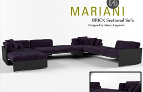 I 4 Mariani - Brick Sectional Sofa