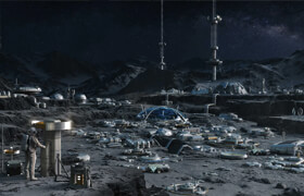 Kitbash3D - Lunar Base