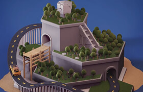 Skillshare - Create a fun 3D island with Cinema 4D