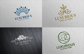 Creative Fabrica - 100 Luxurious Logo Bundle - 平面素材