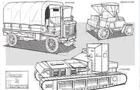 Foundation Patreon - Foundation Sketching - Vehicles in Perspective