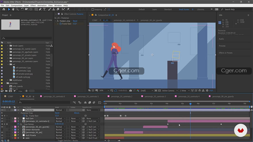 Domestika - Vectorial Animation Frame by Frame Style with After  Effects (spanish with EN subtitle)
