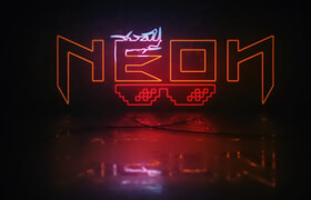 Motionarray - Neon logo reveal 135439 - 视频模板