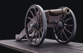 Udemy - BLENDER Learn how to create old realistic cannon