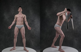 Artstation - Satine Zillah - Male Body-Photo Reference Pack-1022 JPEGs - 参考照片