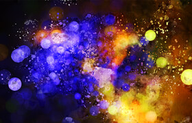 elements - 50 Watercolor Galaxy Backgrounds