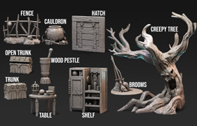 Granny’s Prophecy Environment 3D Print Model