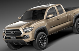 Squir - Toyota Tacoma TRD Off-Road 2016 - Vray - 3D Model [3ds-c4d-fbx-lwo-max-obj]