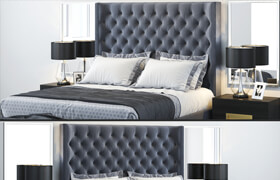 Restoration Hardware Zadie Tufted Bed