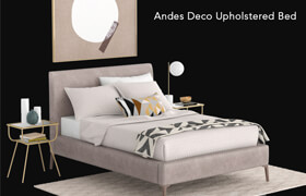 west elm Andes Deco Upholstered Bed