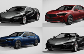 Car models from Sketchfab - acura