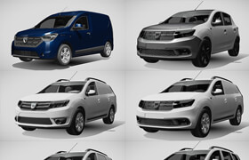 Car models from Sketchfab - dacia
