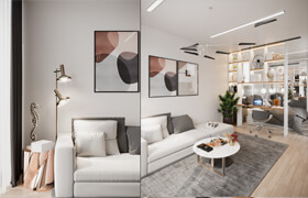 3D Interior Villa Scenes File 3dsmax Model By HoangHieu