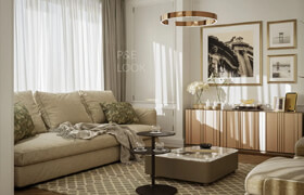 9673. 3D Interior Living Room Model Download by Minh Trang
