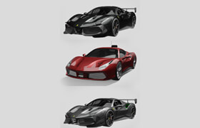 Car models from Sketchfab - ferrari