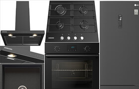 Set of kitchen appliances