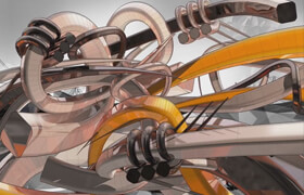 Skillshare - Create Abstract NFT Crypto Art with Cinema 4D + Photoshop