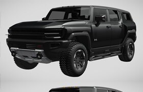 Car models from Sketchfab - hummer ev gmc suv  ​