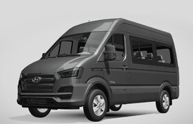 Car models from Sketchfab - hyundai h350 minibus swb 2017