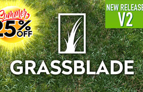 Grassblade - Addon For Grass, Weed, Field, Meadow, Lawn
