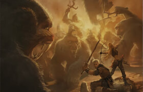 IAMAG - Making of Giant Monkey Battle by Marc Simonetti - 10 Hours Creative Process