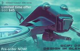 ArtStation - Hard Surface Drone Design in Blender by Blender Bros