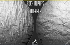 Artstation - VK GameDev - 20 Rock Tileable Alphas (ZBrush, Substance)