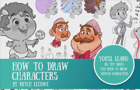 Gumroad - How to draw characters bundle - Mitch Leeuwe
