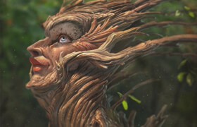 Painting Photo Real Creatures In Photoshop - The Forest Queen
