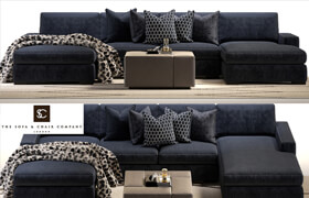 Brancusi corner sofa and Matisse ottoman