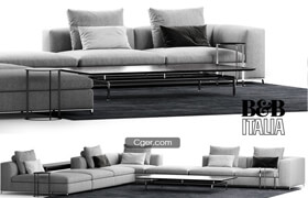 B&B ITALIA MICHEL CLUB SOFA COMPOSITION