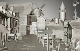Arstation - Noya Medieval Building & Urban Accessories Base Meshes - 3dmodel