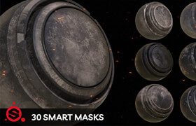 Artstation - 30 Smart Masks For Substance Painter - 材质