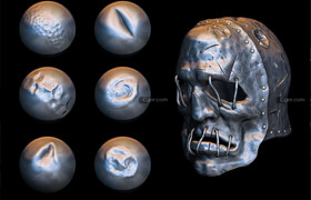 Artstation - Metal Surfaces - Damages Brushes for Zbrush Part 2  - Andrey F - zb笔刷