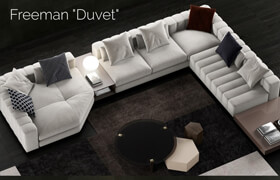 Minotti Freeman Duvet Sofa