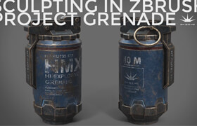 Udemy - Sculpting In Zbrush- Project Grenade!