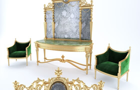 Louis XVI entrance console set