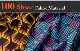 Artstation - 100 SBSAR Files Fabric Materials VOL 02 - 材质贴图