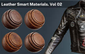 Artstation - Leather Smart Materials Vol 1 - 2 - 材质贴图