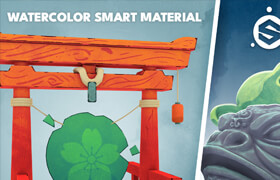Artstation - Watercolor Smart Material - 材质贴图