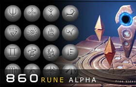 Artstation - 860 Rune Alpha (2 version) - 材质贴图