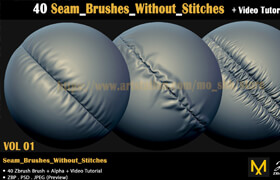 ArtStation - Cloth_Brushes + Video Tutorial by mohamad shalibaik