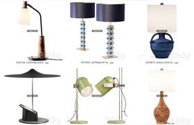 16个3dsky网站的pro台灯模型合集