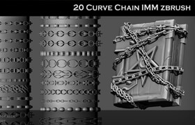 Artstation - Zbrush RopesChains IMM Brushes - zb笔刷