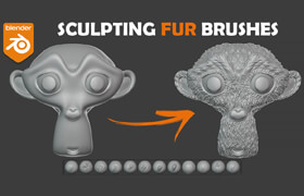 Blendermarket - Sculpting Fur And Hair Brushes For Blender - brush