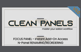 Clean Panels - Blender