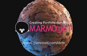 Gumroad - Creating Portfolio Renders in Marmoset Toolbag by Daniel Thiger