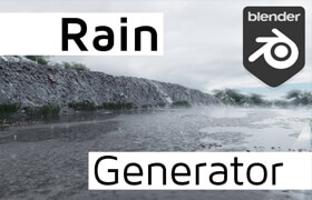 Rain Generator based on Geometry Nodes - Blender
