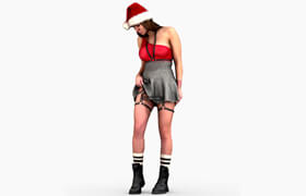 Sketchfab - Santa's Bad Girl 3D Model